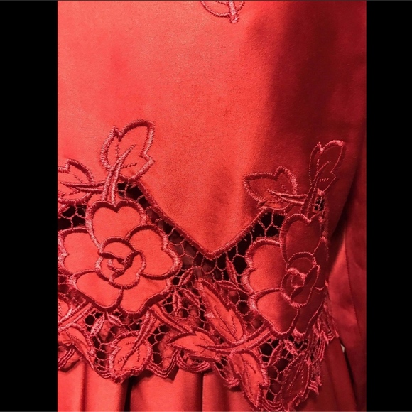 NEW Tracy Reese Red Embroidered‎ Dress [SZ 6 ] - Picture 9 of 9